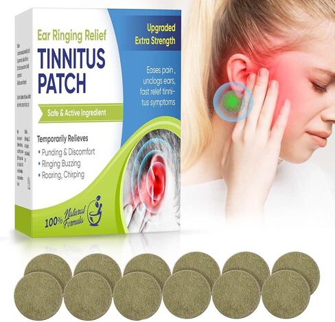 Tinnitus Relief for Ringing Ears, (50Pcs) Tinnitus Relief Patches, Natural Herbal Blend, Support Ear Tinnitus Relief for Men & Women in Kuwait