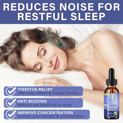 تخفيف طنين الأذن لطنين الأذن، تركيبة لطيفة لراحة الأذن - تهدئة ضوضاء الأذن ودعم صحة الأذن للرجال والنساء in Kuwait