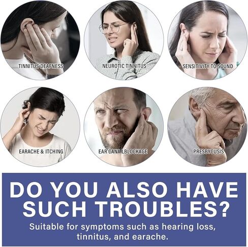 تخفيف طنين الأذن لطنين الأذن، تركيبة لطيفة لراحة الأذن - تهدئة ضوضاء الأذن ودعم صحة الأذن للرجال والنساء in Kuwait