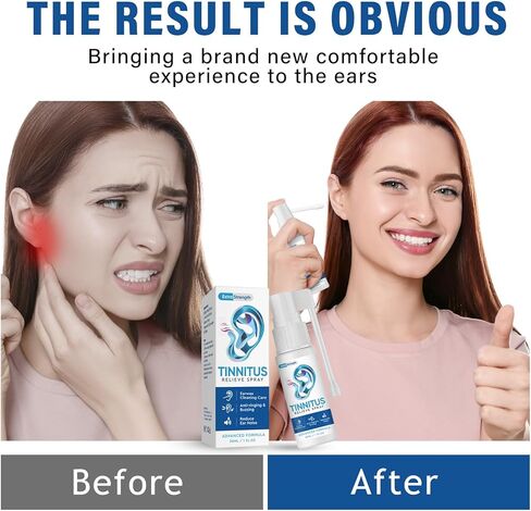 موضعي تخفيف طنين الأذن لرنين الأذن، رذاذ تخفيف طنين الأذن، علاج طبيعي لطنين الأذن لضوضاء الأذن وتداخل طنين الأذن، يحسن السمع للنساء والرجال in Kuwait