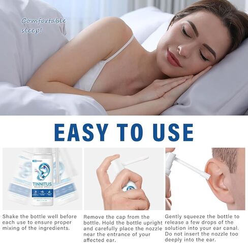 موضعي تخفيف طنين الأذن لرنين الأذن، رذاذ تخفيف طنين الأذن، علاج طبيعي لطنين الأذن لضوضاء الأذن وتداخل طنين الأذن، يحسن السمع للنساء والرجال in Kuwait