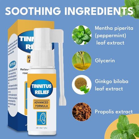 بخاخ علاج طنين الأذن، تخفيف طنين الأذنين، علاج فعال لطنين الأذن لتقليل ضوضاء الأذن وتحسين السمع - 30 مل in Kuwait