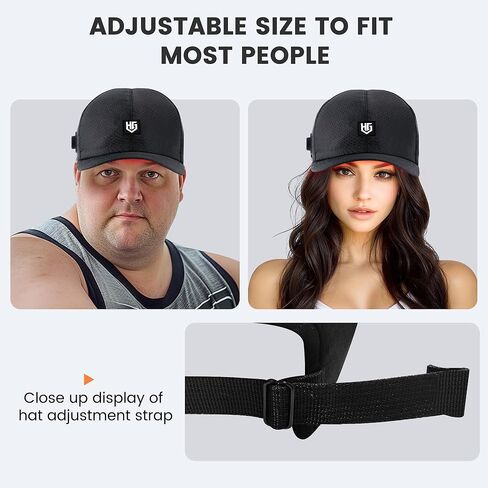 العلاج بالضوء الأحمر لنمو الشعر: غطاء تسخين لاسلكي بالضوء الأحمر مع بطارية قابلة لإعادة الشحن بقدرة 2000 مللي أمبير في الساعة، أداة عناية محمولة للاستخدام المنزلي للرجال والنساء in Kuwait