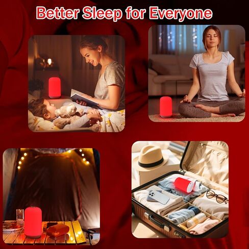 670nm Red Light Night Light for Sleep with Timer, Rechargeable, Dimmable, Sleep Aid Lamp Blue Light Blocking for Improve Sleep, Deep Relaxation, Meditation, Yoga in Saudi Arabia