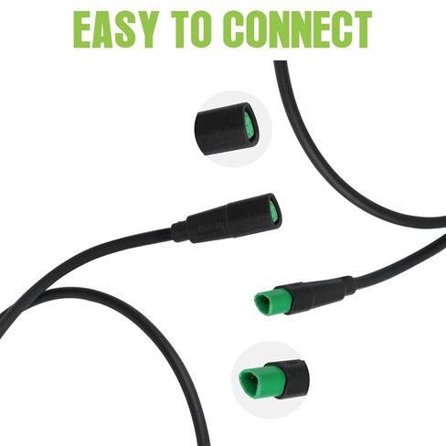 5PIN Extension Cable for BAFANG Mid Drive Kit(CAN Protocal ),5PIN Green Triangle Waterproof Connnector Ebike Display/Computer Extension Cable for 2025 BBS01 BBS02 HD Motor (Female to Male Plug) in Kuwait
