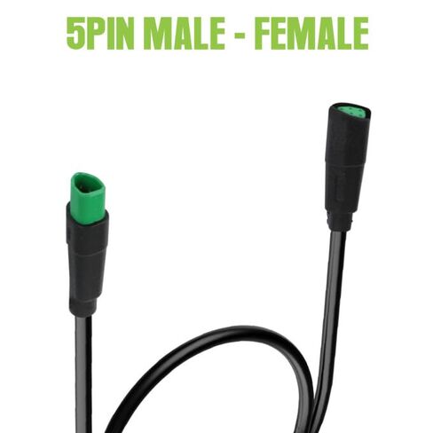 5PIN Extension Cable for BAFANG Mid Drive Kit(CAN Protocal ),5PIN Green Triangle Waterproof Connnector Ebike Display/Computer Extension Cable for 2025 BBS01 BBS02 HD Motor (Female to Male Plug) in Kuwait