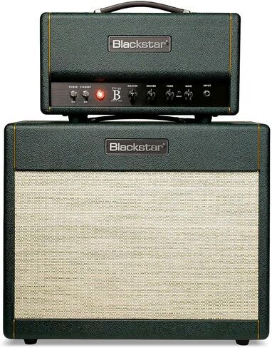 رأس مضخم صوت Blackstar TV-10 B بقدرة 10 وات - EL34 باللون الأخضر مع تردد رقمي، ومخرج خط يحاكي مكبر الصوت، وحلقة FX in Saudi Arabia