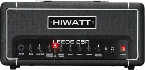 Hiwatt Leeds 25R Head, 25W Electric Guitar Amplifier Head with Reverb, Black in Saudi Arabia