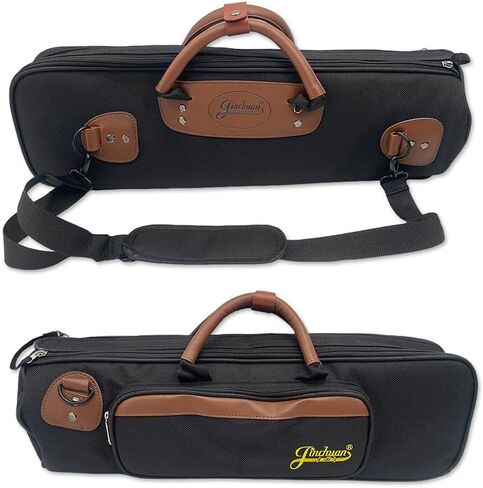 Trumpet Gig Bag Professional Durable and Lightweight Trumpet Instrument Soft Case 1200D Water-resistant Oxford with Comfortable Shoulder Strap and Leather Handle (black) in Saudi Arabia
