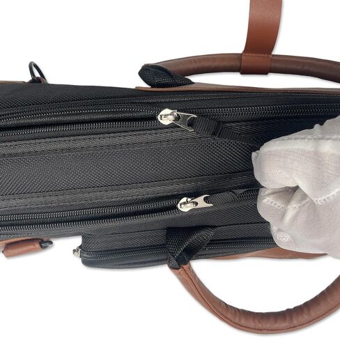 Trumpet Gig Bag Professional Durable and Lightweight Trumpet Instrument Soft Case 1200D Water-resistant Oxford with Comfortable Shoulder Strap and Leather Handle (black) in Saudi Arabia