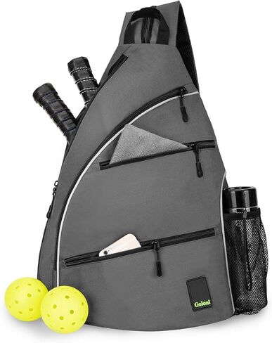 Goloni Pickleball Bag for Women Men, Convertible Pickleball Backpack Sling Bag with Fence Hook, Waterproof Polyester Paddle Bag with Multiple Compartments in Saudi Arabia