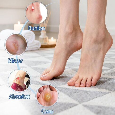 وسائد هيدروجيل 10 قيراط، وسادات لتخفيف آلام الورم للحماية من ضغط الحذاء والاحتكاك، ذاتية اللصق ومقاومة للماء، تناسب الأحذية للرجال والنساء in Kuwait