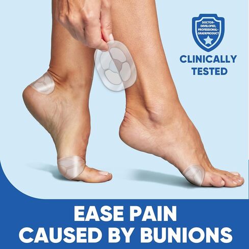 وسائد هيدروجيل 10 قيراط، وسادات لتخفيف آلام الورم للحماية من ضغط الحذاء والاحتكاك، ذاتية اللصق ومقاومة للماء، تناسب الأحذية للرجال والنساء in Kuwait