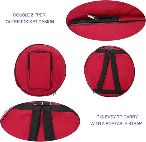 Milisten Snare Drum Bag 14 Inch Padded Trolley Case with Adjustable Strap Oxford Cloth Percussion Backpack for Travel and Gig Protective Drum Accessories in Kuwait