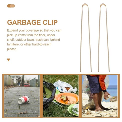 2 قطعة منتقي القمامة أداة القابض المشبك 50 سنتيمتر طويلة على شكل حرف U منتزع القمامة للصرف الصحي وجمع النفايات في الهواء الطلق in Kuwait