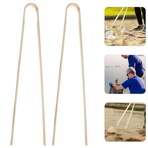 2 قطعة منتقي القمامة أداة القابض المشبك 50 سنتيمتر طويلة على شكل حرف U منتزع القمامة للصرف الصحي وجمع النفايات في الهواء الطلق in Kuwait