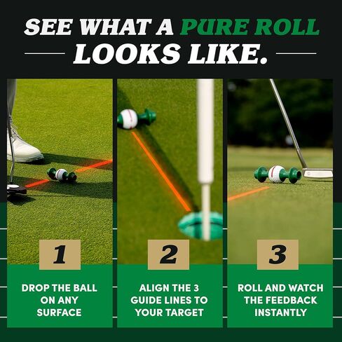 Line Lion Putting Trainer – Golf Training Aid for Consistent Roll, Precision Start Line & Face Control, Portable Indoor Outdoor Golf Putter Practice Equipment, Alignment Gate for Short Game Accuracy in Saudi Arabia