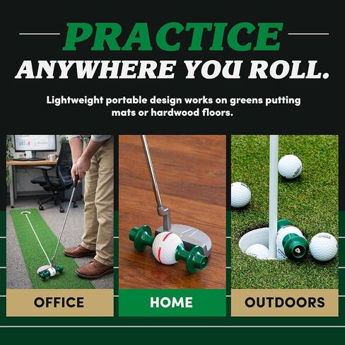 Line Lion Putting Trainer – Golf Training Aid for Consistent Roll, Precision Start Line & Face Control, Portable Indoor Outdoor Golf Putter Practice Equipment, Alignment Gate for Short Game Accuracy in Saudi Arabia