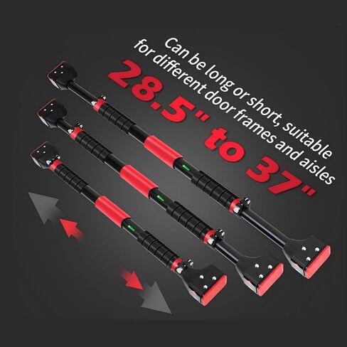 شريط سحب للمدخل، شريط ذقن قابل للتعديل مع آلية قفل ذكية، معدات تدريب القوة بدون براغي لتمرين الجزء العلوي من الجسم في صالة الألعاب الرياضية المنزلية، يناسب معظم إطارات الأبواب 28.5 بوصة - 37 بوصة in Kuwait