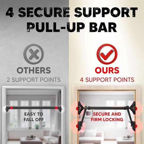 Pull Up Bar/Chin up bar Upper Body Workout Bar, Super load-bearing: Dual Security Locking, Two-way Support in Kuwait