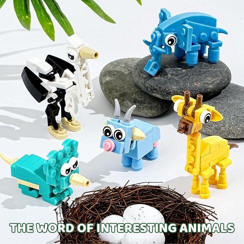 30 PCS Valentines Day Gifts for Kids Classroom-Valentines Ensect Clochs ， Kids Valentines Day Cards with Animal Building for Boys Girls ， Class Valentines Exchange ، Filds Favors ، Valentines in Saudi Arabia