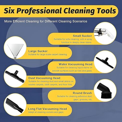Extractor Vacuum Washing Machine,Portable Extractor for Car Detailing,Commercial Carpet Cleaner Machine, 1034w - Ultimate Cleaning Power 30L/7.93gal (20L) in Saudi Arabia