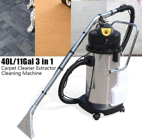 Commercial Carpet Cleaner Machine - 3 in 1 Wet Dry Extractor, Portable Heavy Duty for Deep Cleaning, 40L Capacity in Saudi Arabia