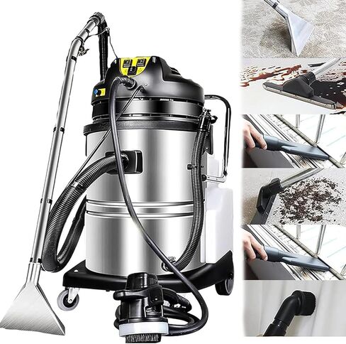 Portable Deep Carpet Cleaner Machine, 1000W Powerful 3 in 1 Stainless Steel for Household and Commercial Use on Carpets, Sofas, Curtains in Saudi Arabia
