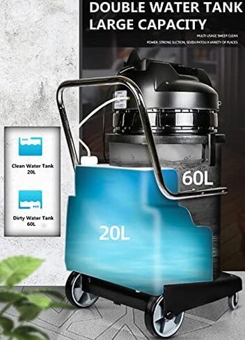 Portable Carpet Cleaner Machine - 3 in 1 Deep Cleaning Rug Extractor for Household and Commercial Stain Removal in Saudi Arabia