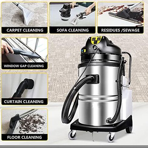 Portable Carpet Cleaner Machine - 3 in 1 Deep Cleaning Rug Extractor for Household and Commercial Stain Removal in Saudi Arabia