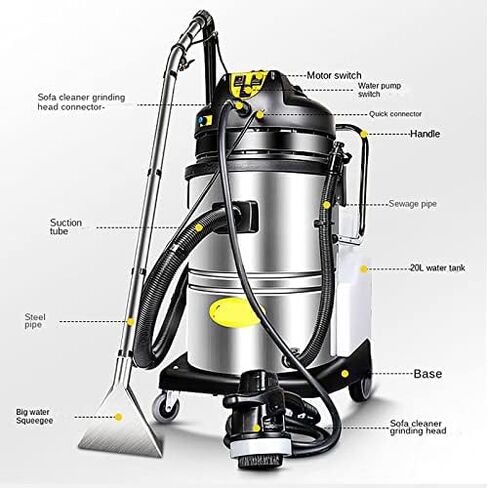 Portable Carpet Cleaner Machine - 3 in 1 Deep Cleaning Rug Extractor for Household and Commercial Stain Removal in Saudi Arabia