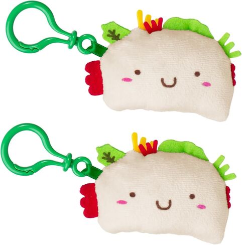 Taco Cat Goat Cheese Pizza Plush Keychain Set in Kuwait