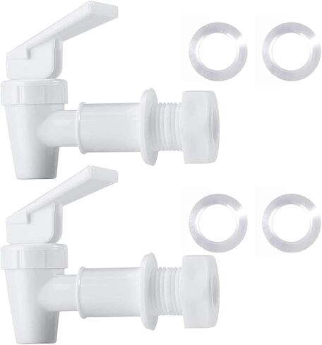 Water Spigot,BPA Free Plastic Spigot, Universal Replacement Faucet for 5 gallon bucket, Wine Barrels, Water Cooler Filtration Systems and filter water pitcher(2 Black) in Saudi Arabia