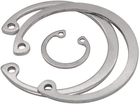 الفولاذ المقاوم للصدأ C نوع مشبك الاحتفاظ رمح 50 قطعة مجموعة M8 إلى M15 ثقب داخلي مشبك خارجي لصمام السيارات الكهربائية تحمل المشبك (50 قطعة M13) in Kuwait