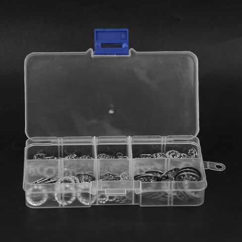 Internal Serrated Washer Stainless Steel 304, 300Pcs M3 M4 M5 M6 M8 M10 Combo Kit - Durable Anti - Rust Material, Precise Cutting, Organized Storage for Mechanical Use in Kuwait