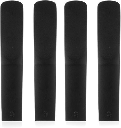 4pcs Plastic Clarinet Reeds 2.5 Strength, Synthetic Resin Bb Bass Clarinet Reeds Replacement Easy of Play Traditional Classic Reed for Beginners Teachers Players Music Lovers in Saudi Arabia