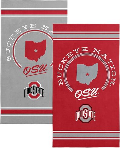 NORTHWEST Ohio State Buckeyes NCAA Homebreak Beach Towel 2 Pack 30 x 60 Inches in Saudi Arabia