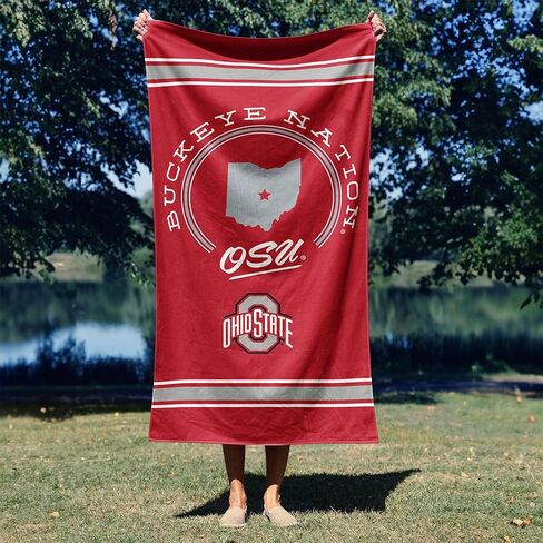 NORTHWEST Ohio State Buckeyes NCAA Homebreak Beach Towel 2 Pack 30 x 60 Inches in Saudi Arabia