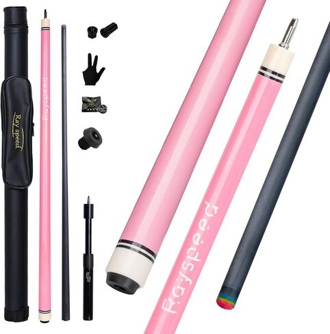 Carbon Fiber Pool Cue Stick 12.5mm Low Deflection Full Carbon Technology Pool Stick for Adults Professional Billiard Cue with Uni-loc Pin Joint in Kuwait