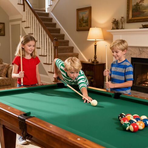 AKLOT Pool Cue Sticks, 42" Canadian Maple Professional Billiard Sticks, Taco De Billar Super Straightened Up 2-Piece Queue for Home, Pool Cues Set of 5, 14oz Multiple Colors in Kuwait