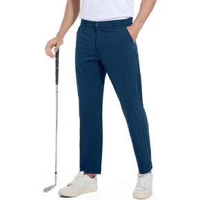 Golf Pants Men Lightweight Quick Dry - 30"/32" Stretch Water-Resistant Casual Mens Dress Pants Zipper Pockets in Kuwait