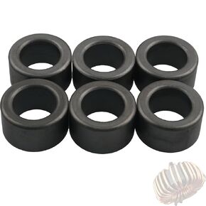 6 قطع من حلقات الفريت السوداء من الحديد الأساسي، (22 × 14 × 13 مم)، تستخدم لتداخل تردد الراديو/قمع التداخل الكهرومغناطيسي. in Kuwait