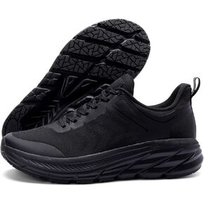 Grand Attack Road Running Shoes for Men with Superior Cushioned Comfort Lightweight Mens Walking Shoes Non-Slip Breathable Athletic Tennis Cross-Training Shoes Rugby Sneakers Black Size 11.5 in Kuwait