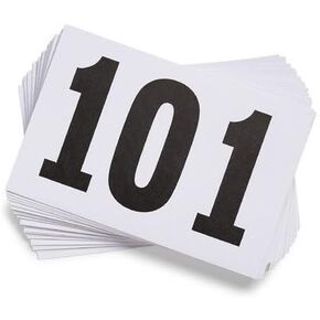 Gill Athletics COMPETITOR'S TUFF TEAR PAPER NUMBERS NUMBERS 401-500 in Kuwait