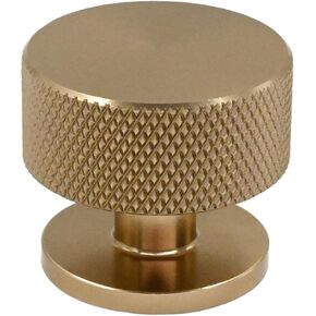 Alzassbg 10 Pack Matte Black Cabinet Knobs, 1.2 Inch Diameter Knurled Round Kitchen Knobs for Cabinets and Drawers AL6023MB in Kuwait