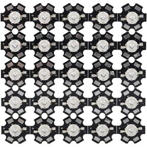 3W High Power LED Lamp Beads Emitter Diode Chips Sturdy Brightness Low Consumption for DIY Lighting Fixtures General Illumination Various Lights in Kuwait