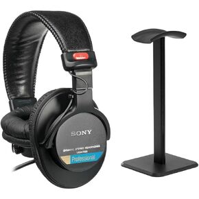 Sony MDR-7506 Professional Folding Headphones with Turnstile Desktop Headphone Stand in Kuwait