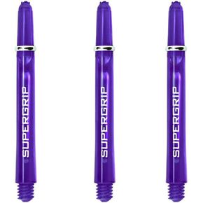 Harrows Supergrip Short Dart Shafts, Polycarbonate Stems, Machined Rings, Purple (3 Sets) in Saudi Arabia