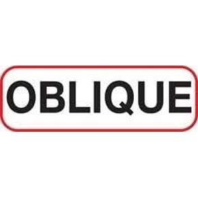 "Oblique" Medical X-Ray Labels, 1/2"H X 1-1/2"W, Unlaminated, Roll of 1,000 in Kuwait