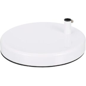 PATIKIL Desk Lamp Base, 7.5 Inch Round Metal Desk Lamp Display Stand Replacement for Bedroom Bedside Table Lamps Mic Arm Mount, Silver in Kuwait